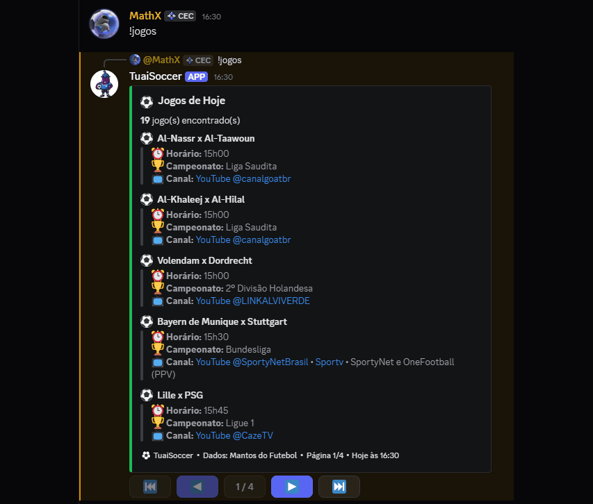 TuaiSoccer Bot — Automação e Web Scraping para Jogos de Futebol ao Vivo